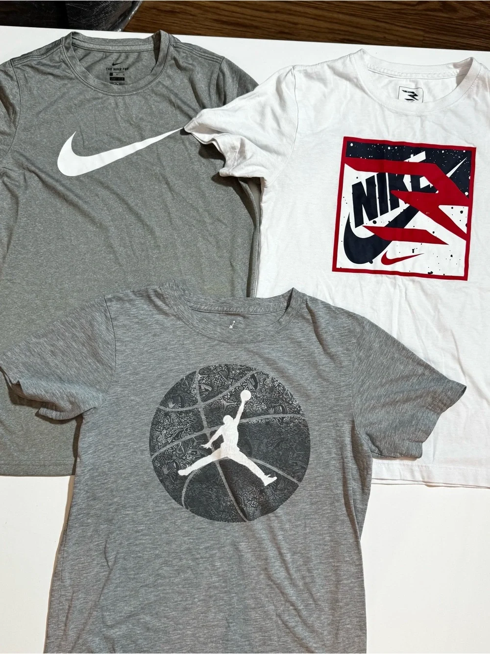 Nike Boys Multi-Color & Gray Graphic Short Sleeve Tees Pack